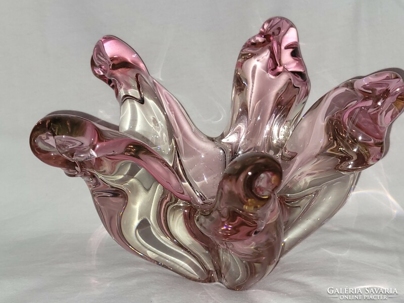 Különleges gyönyörű Josef Hospodka üveg váza