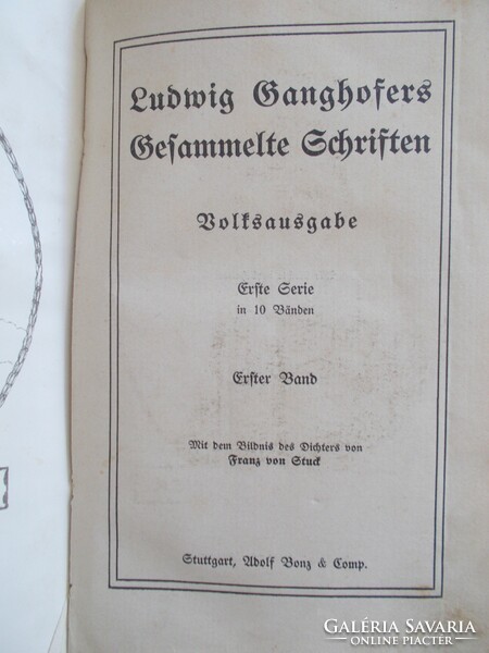 Ludwig Ganghofer Gesamelte Schriften 1906.
