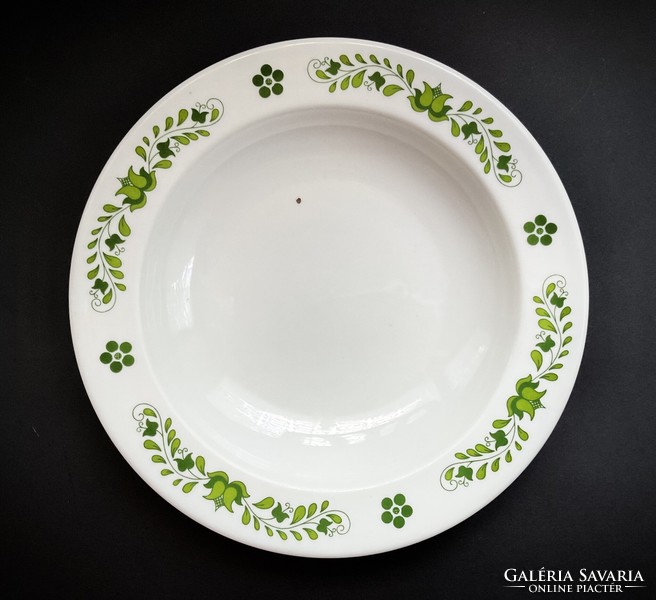 Alföldi green Hungarian soup plate