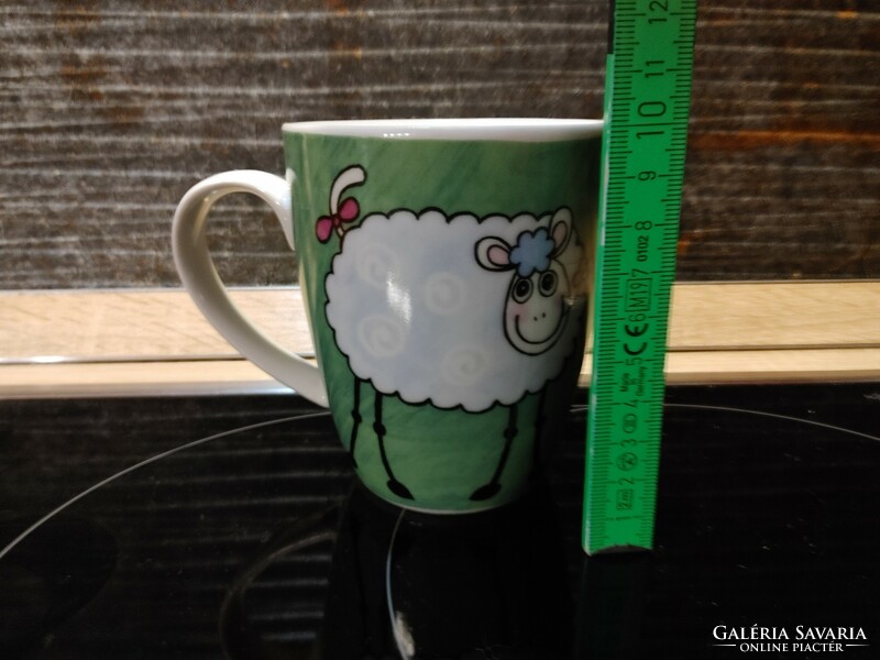 German sheep, bar shade mug glass rarity