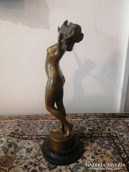 Art deco bronze statue