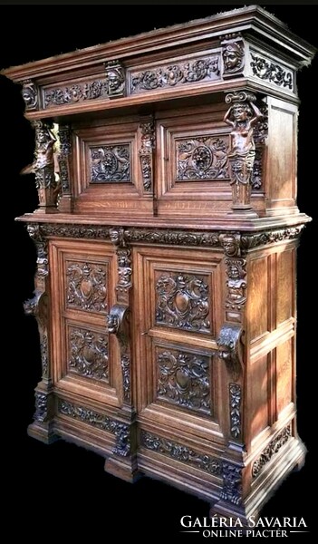 Renaissance style cabinet cabinet