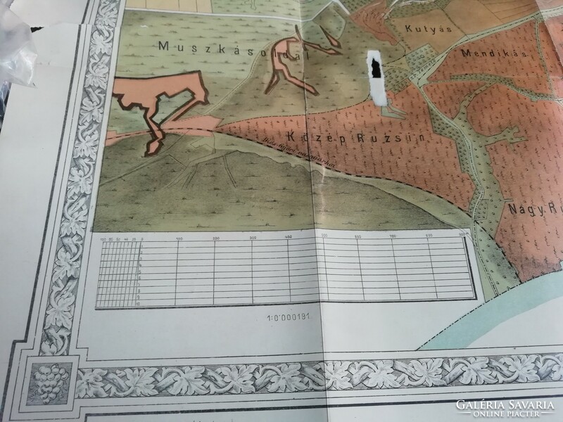 Adler Károly 1885 Miskolcz város térkép Ny. Ferenczi kőnyomda