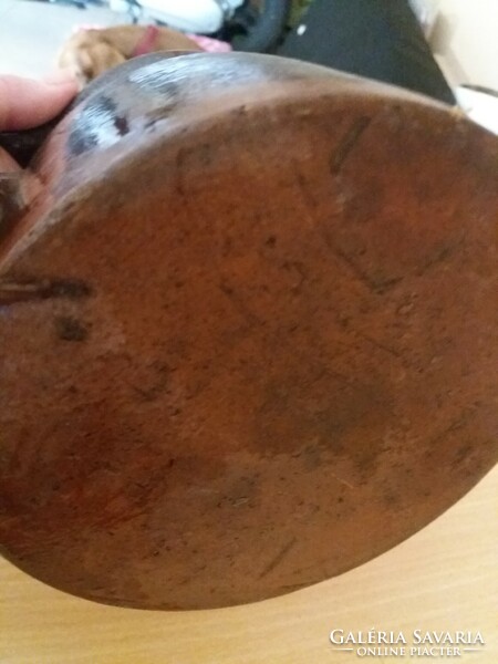 Antique brown glazed earthenware