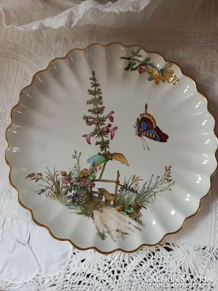 Copeland spode butterfly porcelain plate