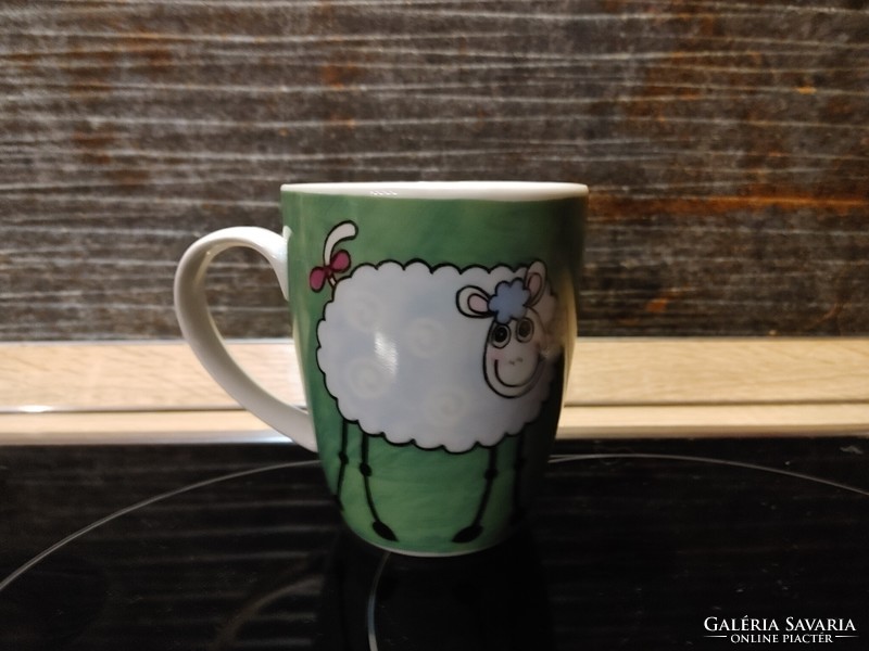 German sheep, bar shade mug glass rarity