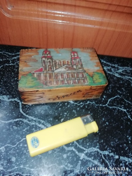 Old painted wooden box from Debrecen