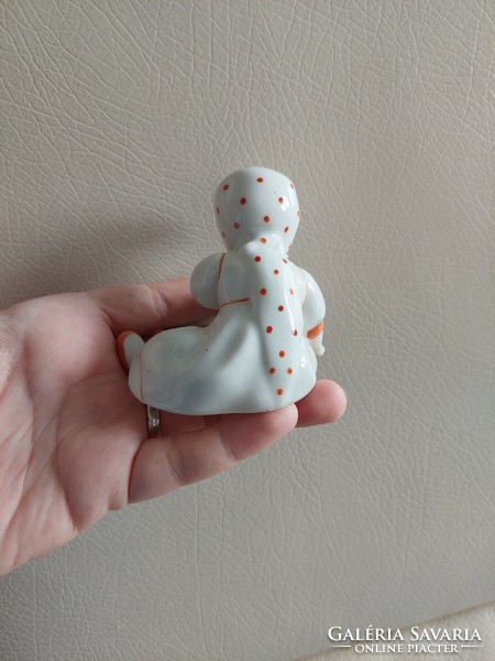 Zsolnay porcelain little girl