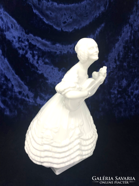 Hófehér Herendi  Déryné porcelán figura (21cm) - Cz