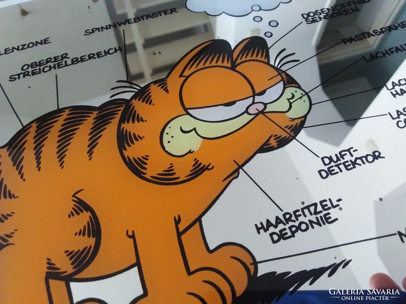 Garfield - dekorációs dísztárgy, tükör