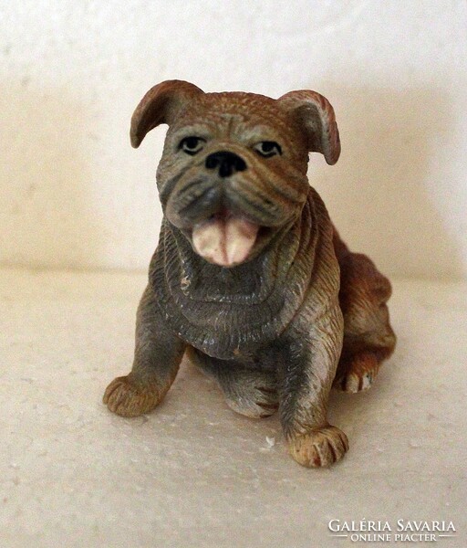 Old retro toy rubber english bulldog