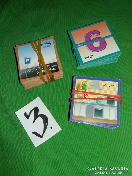 Retro különböző gyártmányú és témájú MEMÓRIA kártya 3 pakli csomagban EGYBEN a képek szerint 2