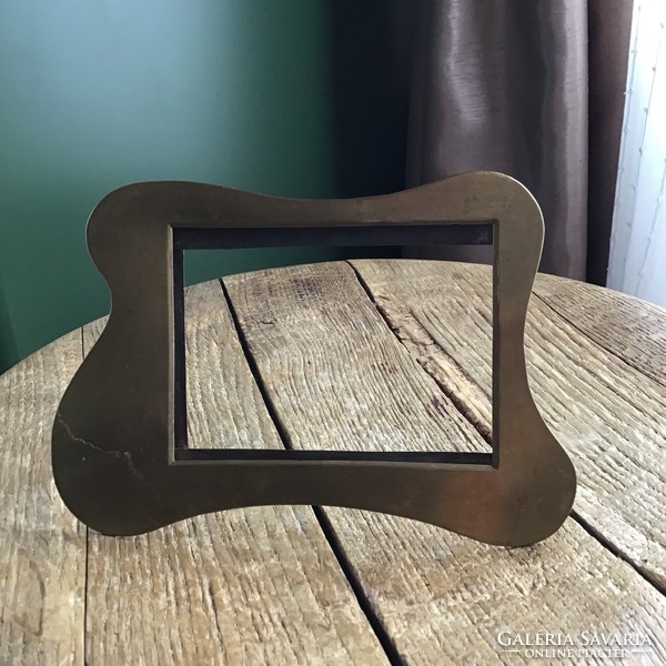 Old copper table picture frame
