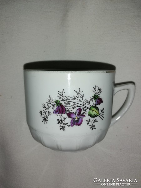 Violet cocoa porcelain mug