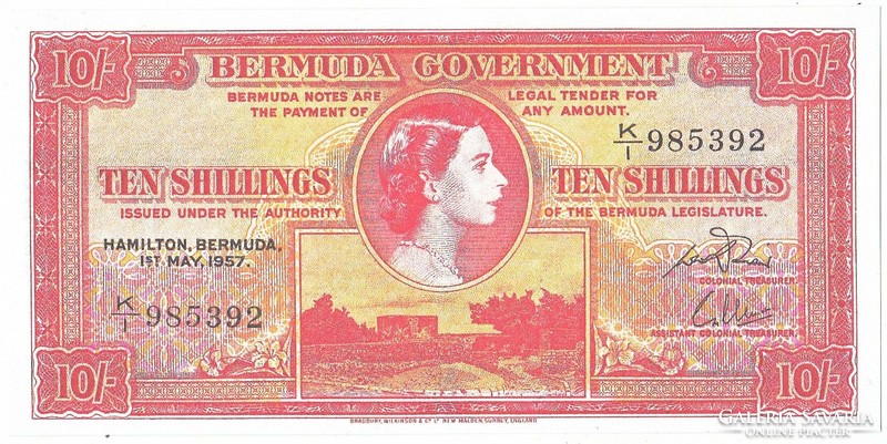 Bermuda 10 Bermuda shillings 1957 replica