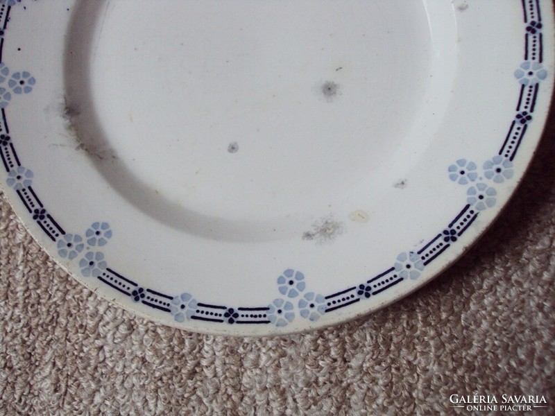 Retro kerámia régi süteményes tányér falra akasztható virág mintás