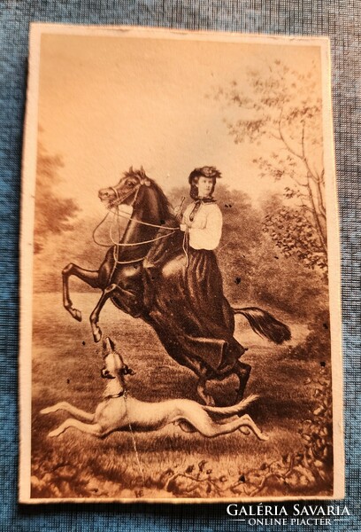 1862 Queen Elizabeth of Sissi original photo image marked + stamped