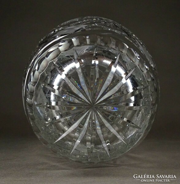 1C580 flawless huge polished lead crystal vase 30.5 Cm