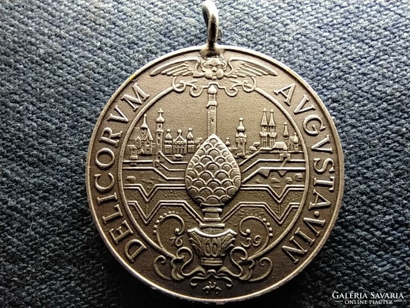 Silver commemorative medallion for loyal service of the Austrian Chamber of Commerce (id69406)