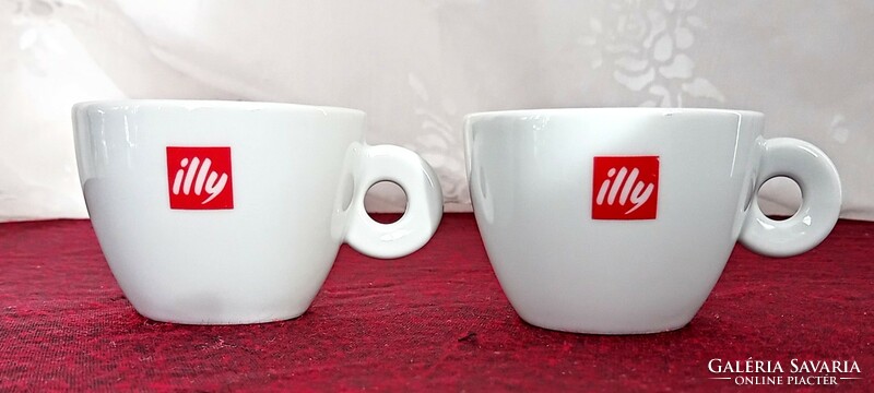 Thick porcelain illy long coffee cup 6x8cm per piece