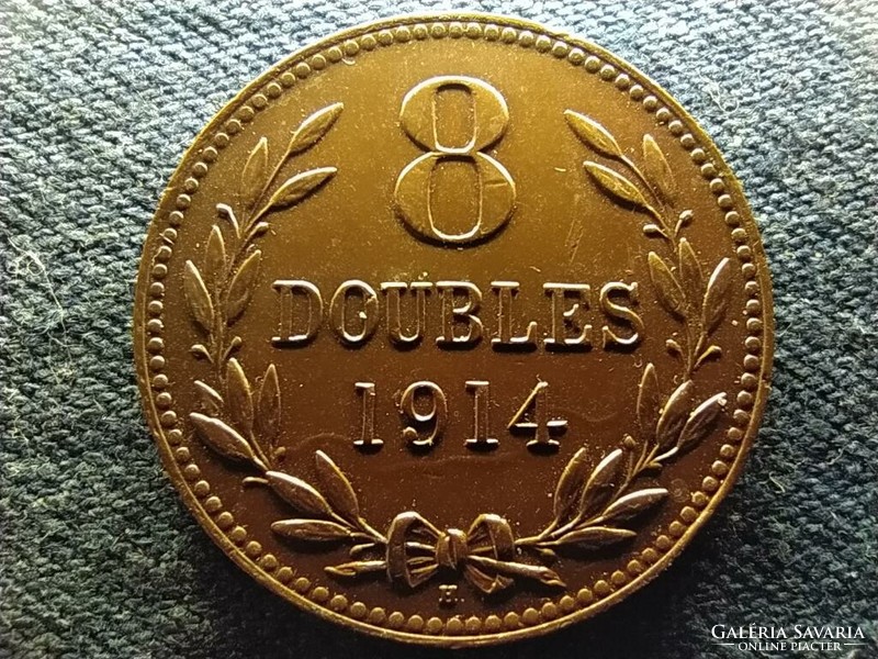 Guernsey bronze 8 double 1914 h (id66444)