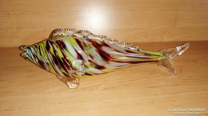 Retro glass fish 26 cm long (27/d)