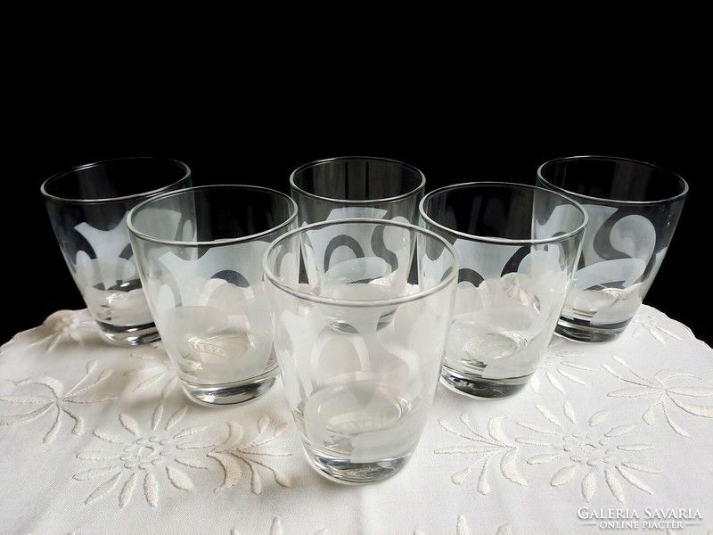 Set of 6 rare Baileys glass glasses