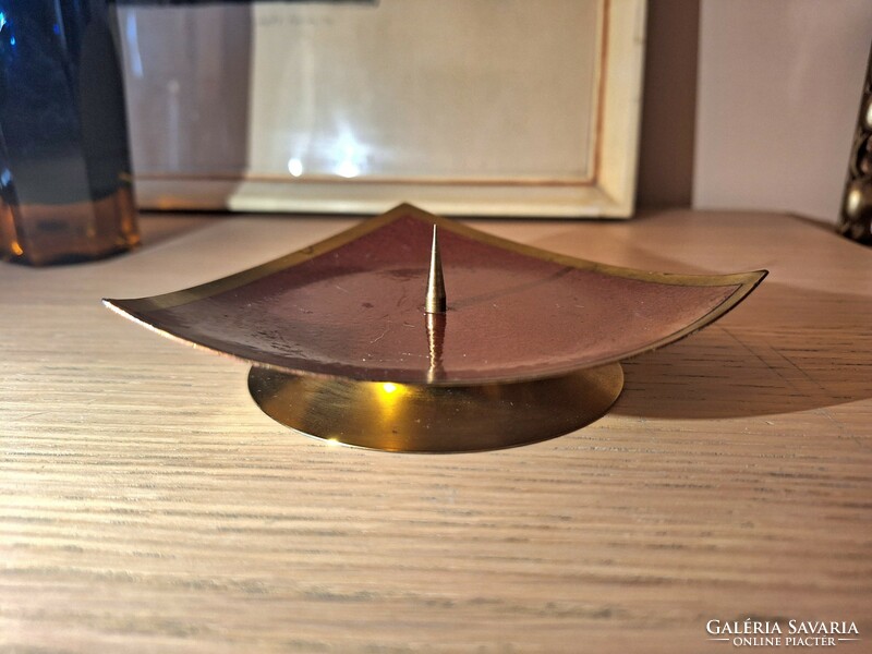 Beautiful vintage copper candle holder