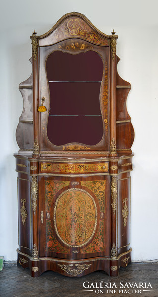 Boulle-style display cabinet