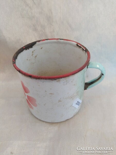 Retro enameled mug from Bonyhád