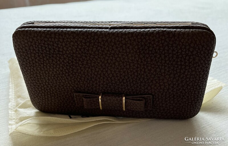 New women's wallet, handbag (coffee brown color)
