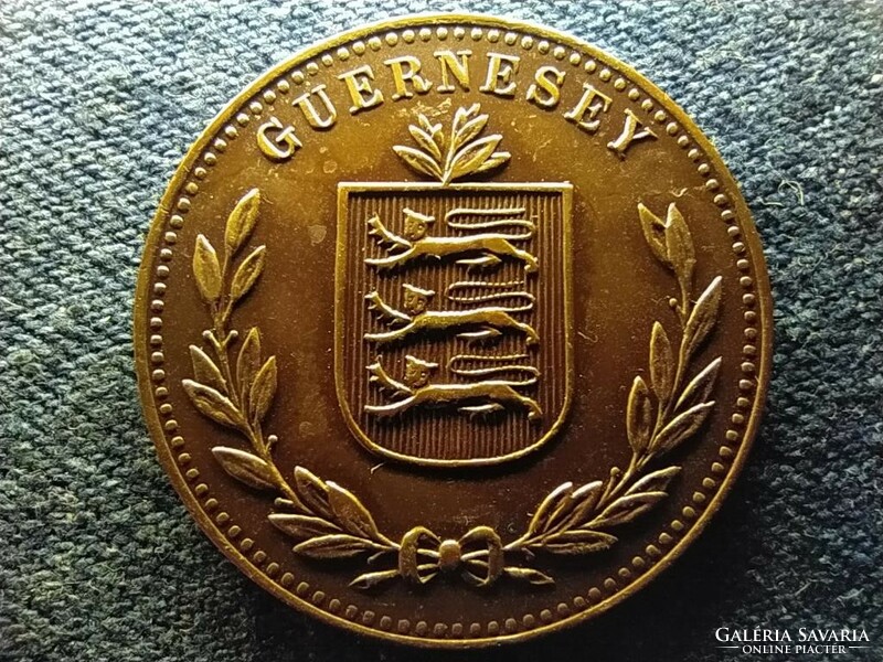 Guernsey bronz 8 Double 1914 H (id66444)