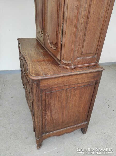 Antique baroque castle carved chest of drawers two-door large sideboard 894 7438