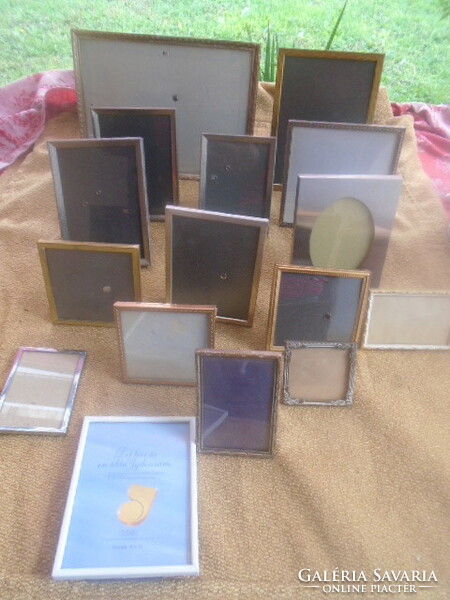 16 pieces of antique art deco and biedermejer picture garden, including 2 new pieces in one