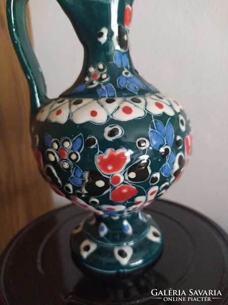Richly decorated Turkish porcelain jug
