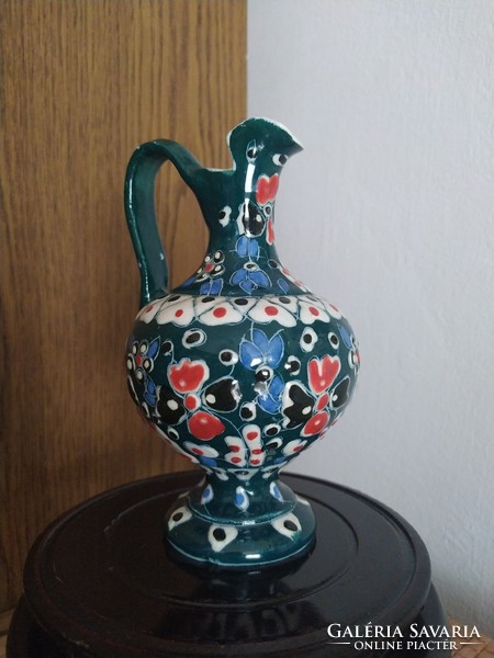 Richly decorated Turkish porcelain jug