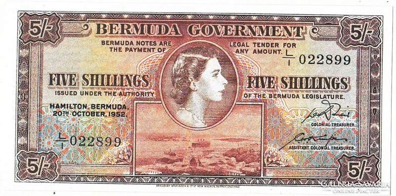 Bermuda 5 Bermudai shilling 1952 REPLIKA