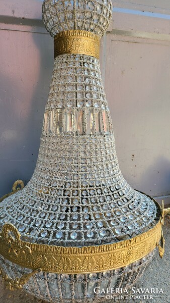 Empire basket chandelier