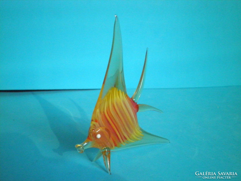 Dekoratív Muránói hal figura