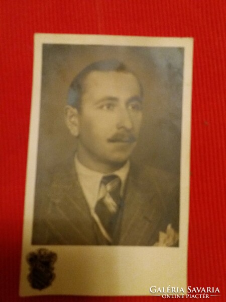 Cc.1930. A néhai rádió bemondó BENEDEKFI JÁNOS portré SZEGED Székely fotó a képek szerint