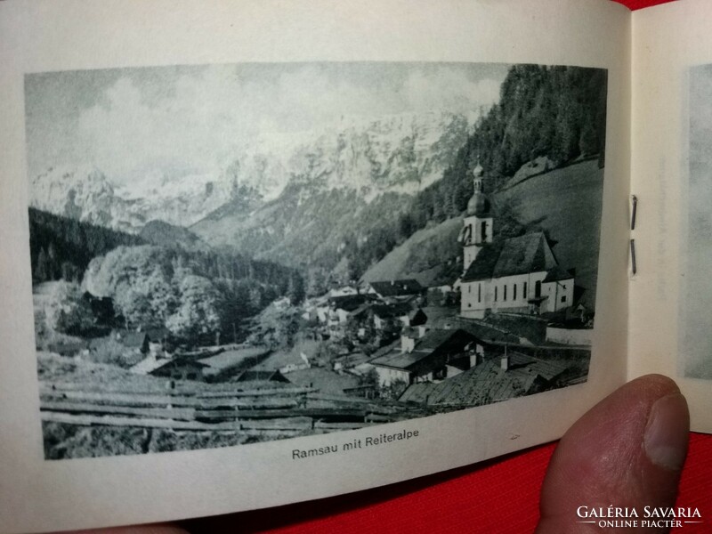 Antique German Alps - Watzmann Mountains picture brochure made with 12 photos according to the pictures