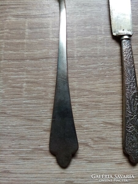 Antique children's cutlery (knife and fork)