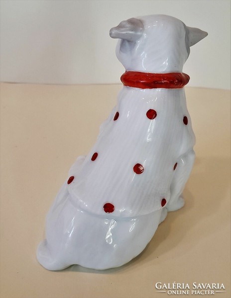 Antique art deco porcelain dog