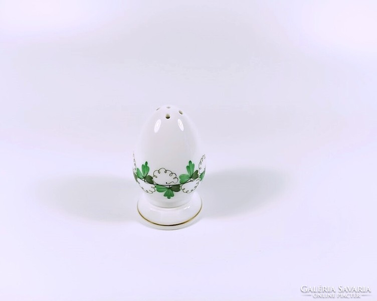 Herend, salt shaker and pepper shaker with parsley persil (pe) pattern, hand-painted porcelain (bt059)