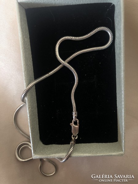 Marked silver necklace