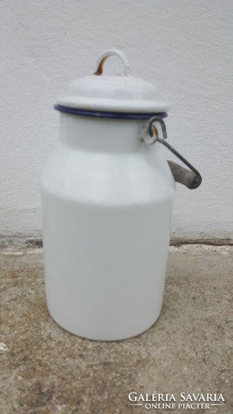 Régi zománcozott tejes kanna 2 literes