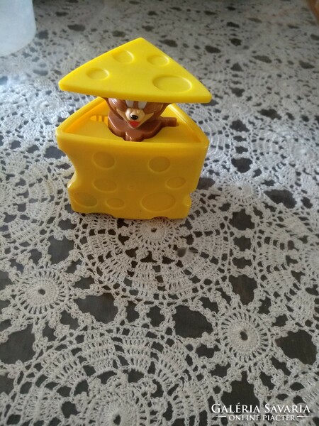 Mcdonald's toy, mouse emerging from cheese, negotiable