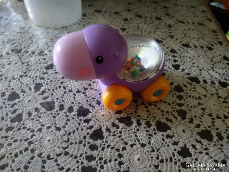 Pulling purple hippopotamus, bell, negotiable