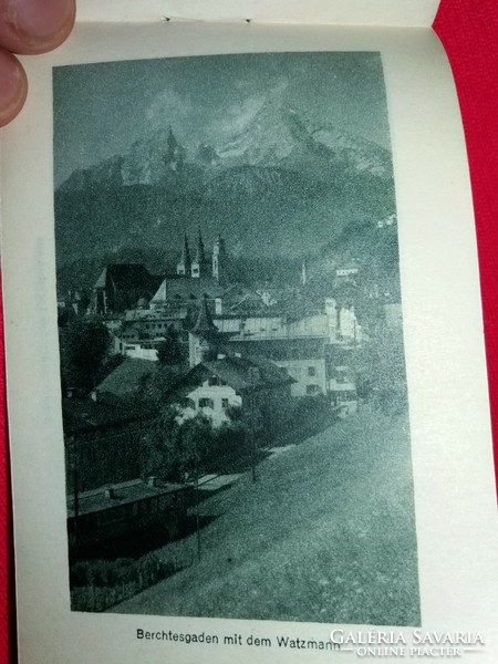 Antik 12 db fotóval készült német ALPOK - WATZMANN hegység képes brossúra a képek szerint