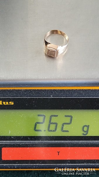 14K gold signet ring 2.62 g